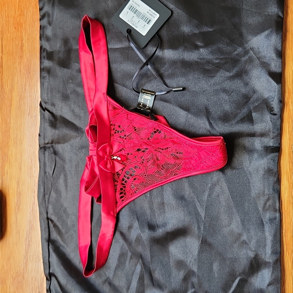 Honey Birdette red Morgan Thong